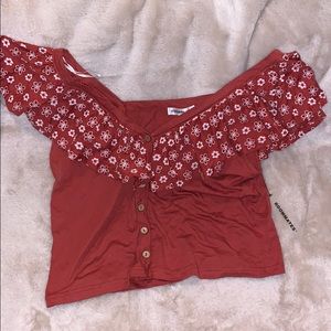Gorgeous floral crop top.